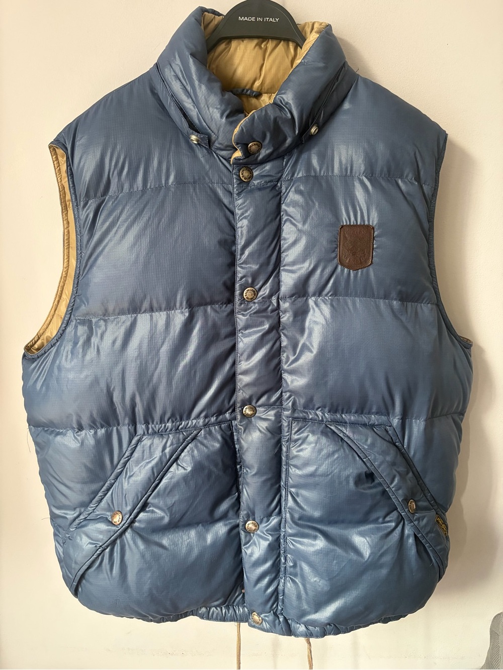 Vintage Polo Ralph Lauren Down Vest Bird Patched